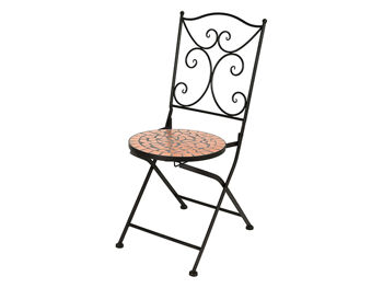 Scaun Bistro Mozaic Terra metal-piatra 40X38X90cm 