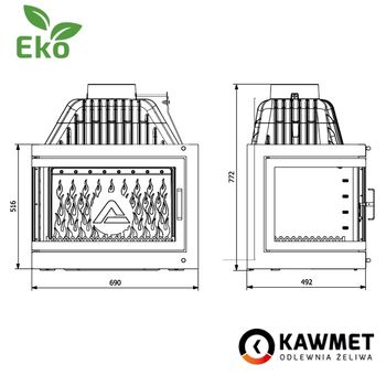 Focar KAWMET W17 Dekor EKO 16,1 kW 