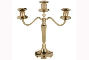 Candelabru "Auriu",25 cm p-u 3 luminari 