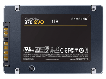купить 2.5" SATA SSD 1.0TB Samsung 870 QVO "MZ-77Q1T0BW" [R/W 560/530MB/s, 98/88K IOPS, MJX, 4bit MLC] в Кишинёве 