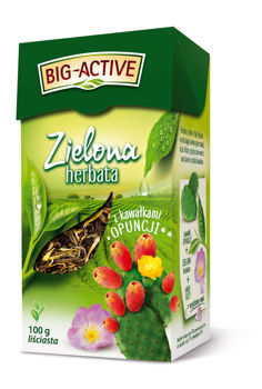Ceai verde Big Active with Opuntia, 100 g 