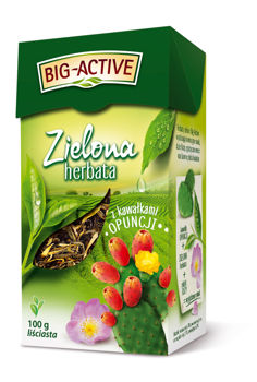 Чай зеленый Big Active with Opuntia, 100 гр 