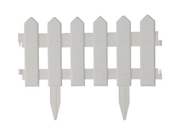 Gard decorativ pentru curte/gradina, 40X20cm, alb 