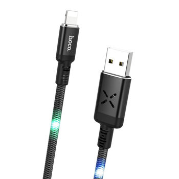 Hoco Cable USB to Lightning U63 Spirit 2.4A 1.2m, Black 