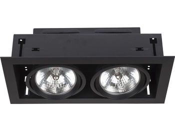 Светильник DOWNLIGHT 2л черн 6304 