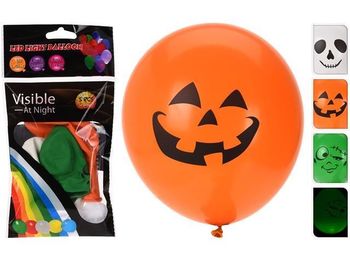 Set baloane cu Halloween LED 3buc, 3 modele 