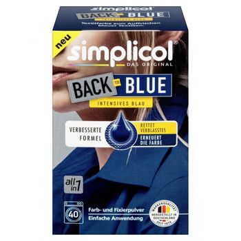 SIMPLICOL Back-to-BLACK - Краска для окрашивания и восстановления цвета одежды в стиральной машине (чёрный), 400г 