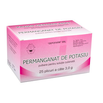 cumpără Permanganat de potasiu 3g pulb. N25 în Chișinău 