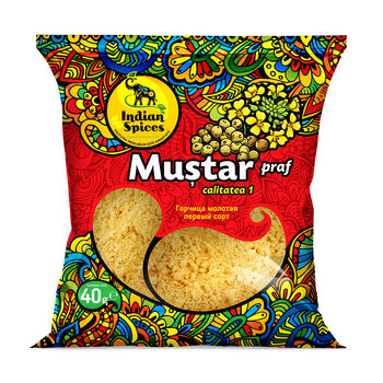 Muștar praf, calitatea I Indian Spices, 40g 