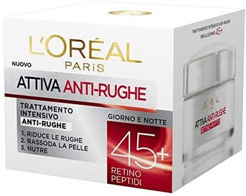 L'Oreal Paris ATTIVA ANTI-RUGHE крем Возраст Эксперт 45+, против морщин, лифтинг-уход, 50 мл 