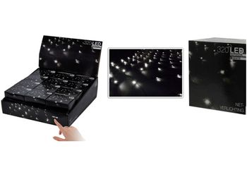 Luminite de sarbatoare "plasa" 320LED, alb, 3X1.5m, in/out 