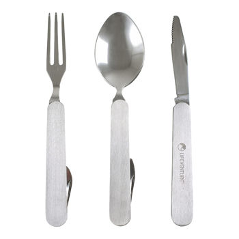 купить Вилка-ложка-нож Lifeventure Folding Cutlery Set, 9500 в Кишинёве 