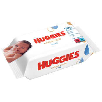 cumpără Șervețele umede pentru copii Huggies Pure Extra Care, 56 bucati în Chișinău 