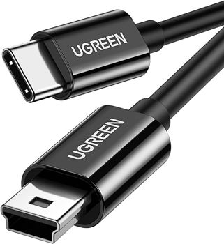 UGREEN Cable Type-C to Mini USB 2m Nickle Plated ABS US242, Black 