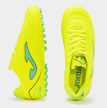 Детские бампы JOMA - TOLEDO JR 2411 LEMON FLUOR TURQUOISE ARTIFICIAL GRASS 