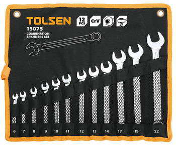 купить Набор ключей комбинированных 12 шт. в чехле (6-22 мм)  TOLSEN в Кишинёве 