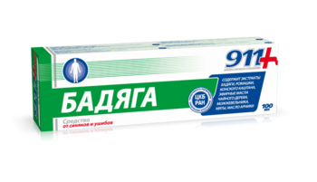 💚 911 БАДЯГА ГЕЛЬ ОТ СИНЯКОВ И УШИБОВ 100 ml. 