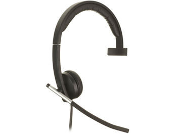 Logitech USB Headset Mono H650e, Headset: 50Hz-10kHz, Microphone: 100Hz-10kHz, 2.5m cable, 981-000514 (casti cu microfon/наушники с микрофоном)