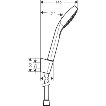 Croma Select E Set dus manual Vario cu suport si furtun 125 cm 