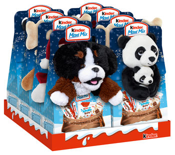 Kinder Maxi Mix с плюшевой игрушкой, 133г 