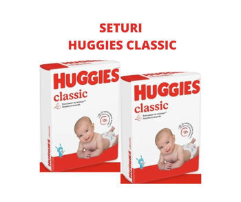 cumpără 1 Set 2 pachete scutece Huggies Classic Jumbo 3  (4-9 kg), 58 buc în Chișinău 