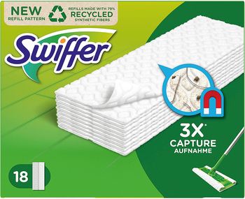 Сухие салфетки Swiffer DRY CATTURA POLVERE просоченным детергентом, 18 шт 