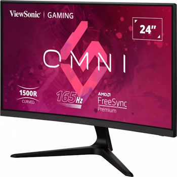 23.8" Monitor Gaming VIEWSONIC VX2418C / Curved / 1ms / 165Hz / Black 