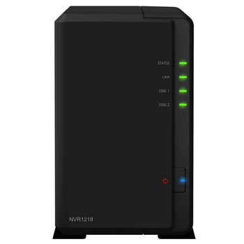 SYNOLOGY  "NVR1218", 2-bay, 2-core 1Ghz, 1Gb DDR3, 1x1GbE, 1xHDMI, +5 Bay with expansion 