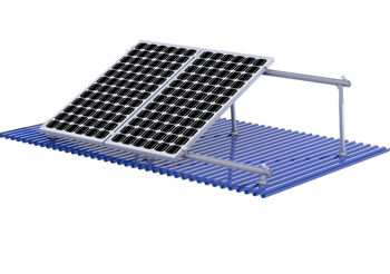Sistem gata de montare pentru 2 panouri solare, pentru modificarea unghiului de inclinare 15-30 grade 