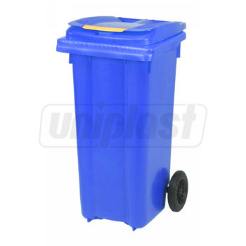 купить Бак мусорный 120 л на колесах (синий) UNI в Кишинёве 