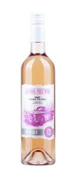 Vin fără alcool Casa Petru Rose demidulce roz 0.75L 