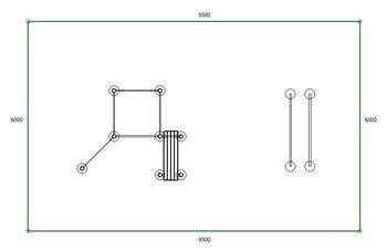 Спортивная площадка Workout K-11 (9.5 x 6м) 