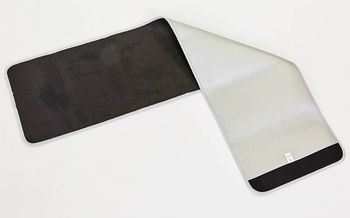 Пояс для похудения из композитной ткани с быстрым нагревом из серебряного волокна M (18 см x 100 см x 3 мм, черный) ST-2148 (641) 