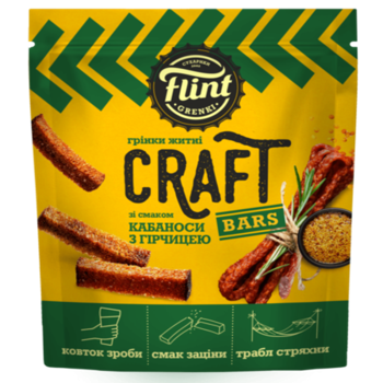 Toast FLINT Craft cu gust cabanos si mustar 90 g 