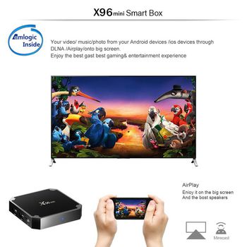 купить X96 mini. 2 Гб / 16 Гб.  Смарт ТВ приставка. Android 7.1.2 медиаплеер. в Кишинёве 