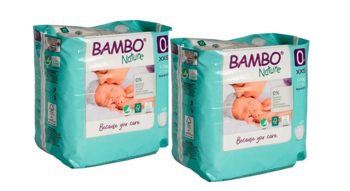 cumpără 1 Set 2 pachete Scutece Bambo Nature 0  (1-3 kg), 24 buc în Chișinău 