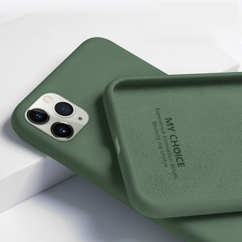 Чехол Screen Geeks Soft Touch iPhone 12 - 12 Pro [Dark Green] 