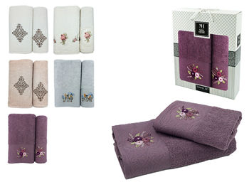 Набор полотенец 1шт 50X90cm +1шт 70X140cm NH Towel Set, х/б 