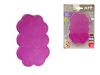 Set covoras pentru baie 4buc 9X14.5cm MSV "Nori" violet 