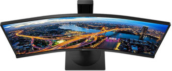 купить 34" PHILIPS 345B1C, Black, VA-Curved, 3440x1440,100Hz,5ms,300cd,DCR80M:1,DP+HDMI+USB,KVM,Spkrs,Pivot в Кишинёве 