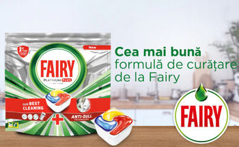Fairy Platinum PLUS 47 spălări, capsule pentru masina de spălat vase 