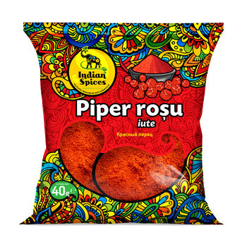 Piper roșu iute Indian Spices, 40g 