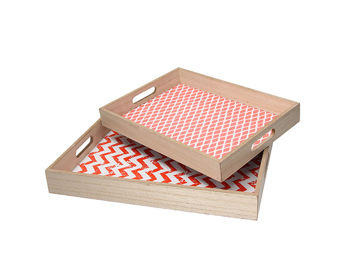 Set tavi de servire Tognana 2buc, 40X30cm, 36X26cm, din lemn 