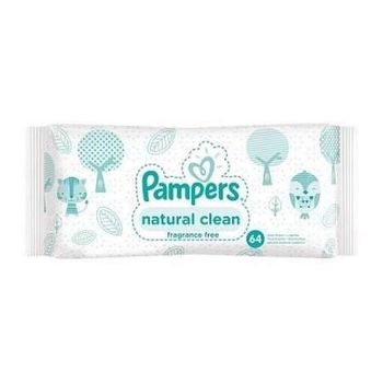 cumpără Pampers șervețele umede Natural Clean, 64 buc. în Chișinău 