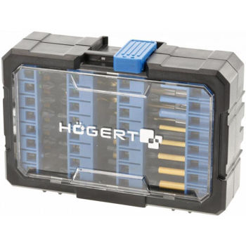 Set de tubulare, bite, duze Hoegert Set de biti cu impact si burghii pentru metal (56 buc) HT1S803