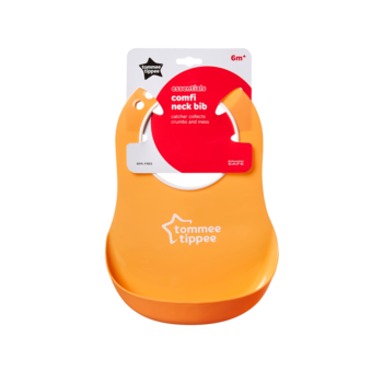 Bavetă Tommee Tippee Comfi (6+ luni), orange 