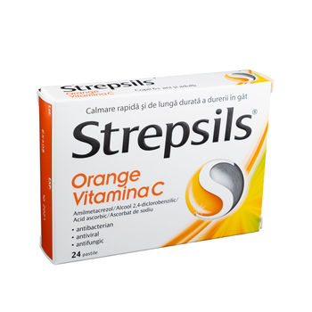 cumpără Strepsils Vitamina C pastile Orange N24 în Chișinău 