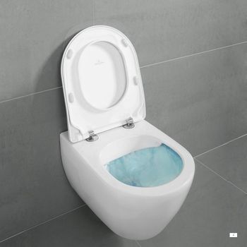 Vas WC suspendat Villeroy&Boch Subway 2.0, DirectFlush, cu capac Slim Soft Close 