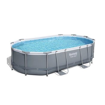 Piscina Power Steel Oval 488x305x107cm, 10949L, cadru metalic 