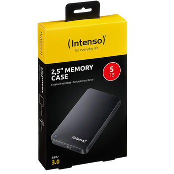 Внешний жесткий диск 2.5" 5TB External HDD Intenso Memory Case, Black, USB 3.0, 6021513 (hard disk extern HDD/Внешний жесткий диск HDD)
